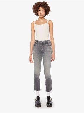 MOTHER The Insider Crop Step Fray Jeans in Moshpit Memories, size 29, NWT